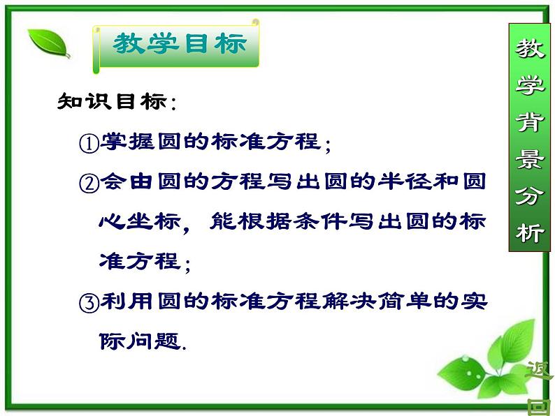 《圆的标准方程》课件4（29张PPT）（人教B版必修2）教案07
