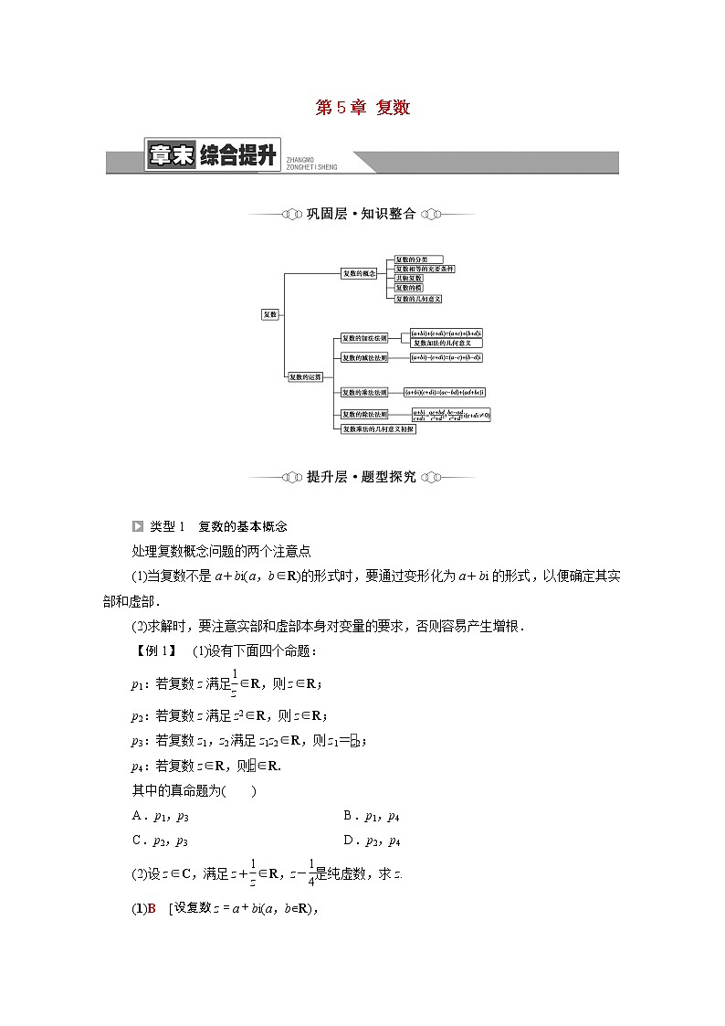 2021_2022学年新教材高中数学第5章复数章末综合提升学案含解析北师大版必修第二册01