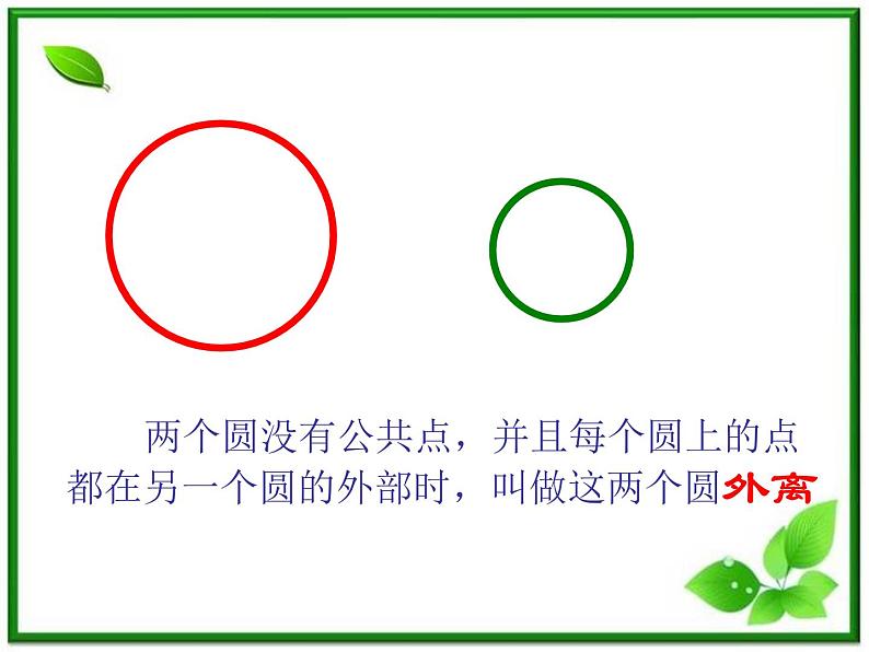 《圆和圆的位置关系》课件1（25张PPT）（北师大版必修2）学案02