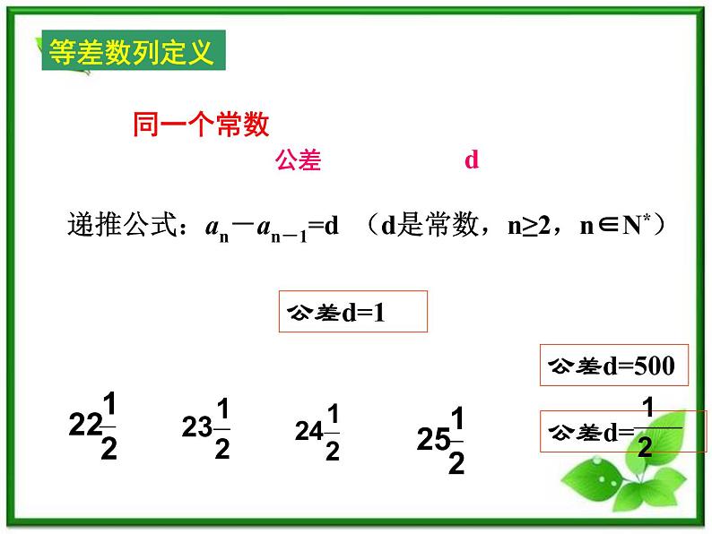 数学：7.2《等差数列》课件（沪教版高中二年级 第一学期）学案06