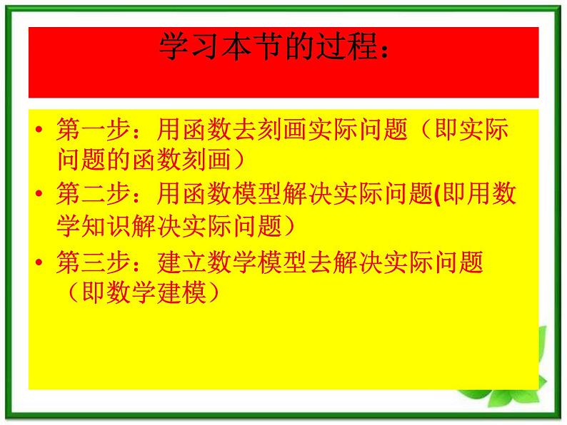 《用函数模型解决实际问题》课件3（20张PPT）（北师大必修1）第2页