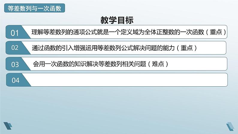 1.2.2 等差数列与一次函数课件——02