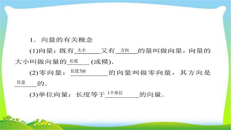 新课标版高考数学理科总复习5.1平面向量的概念及线性运算完美课件PPT04