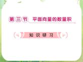 2013新课标高考数学理一轮复习课件：7.3 《平面向量的数量积》新人教版必修4