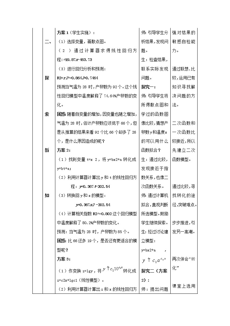 《回归分析》教案1 新人教B版必修2-303