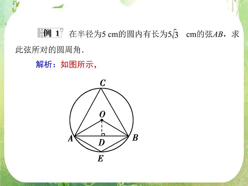 2013-2014学年高中数学人教A版选修4-1同步辅导与检测：2.1圆周角定理课件PPT07