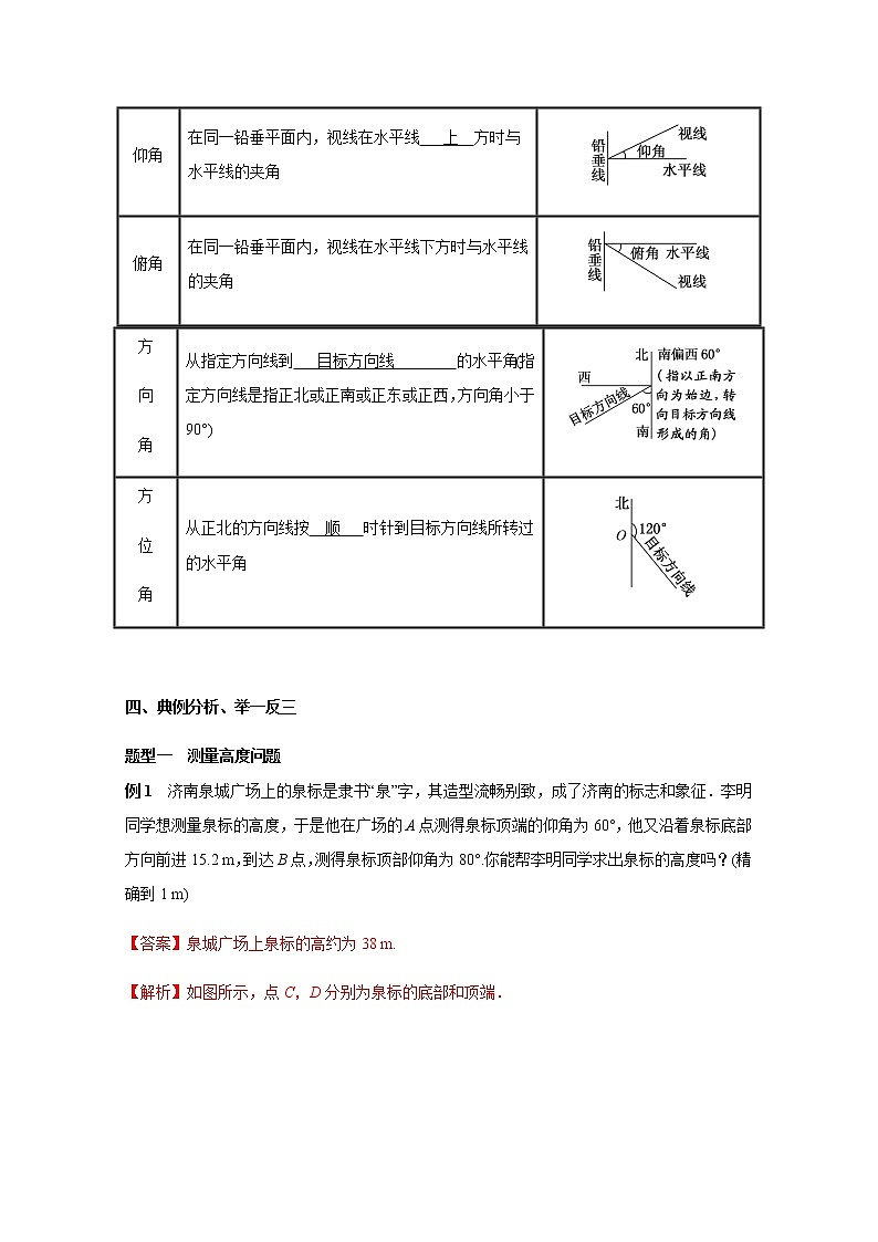 2021年高中数学新人教A版必修第二册 6.4平面向量的应用 教案(2)03