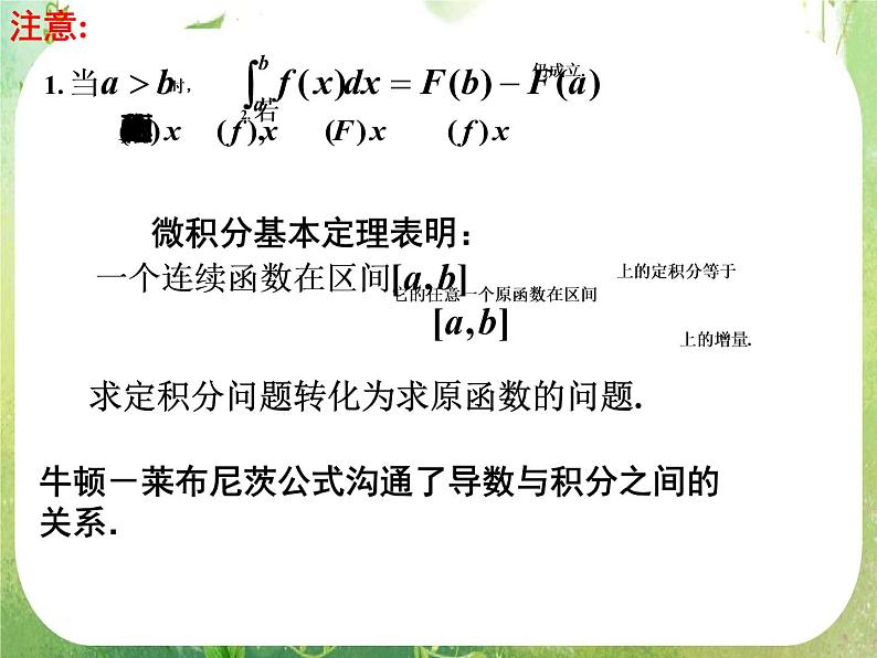 河北省保定市物探中心学校第一分校高二数学课件：1.6《微积分基本定理》人教版选修2-207