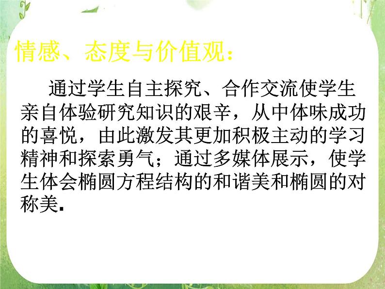 高中数学课件：椭圆的简单几何性质说课第5页