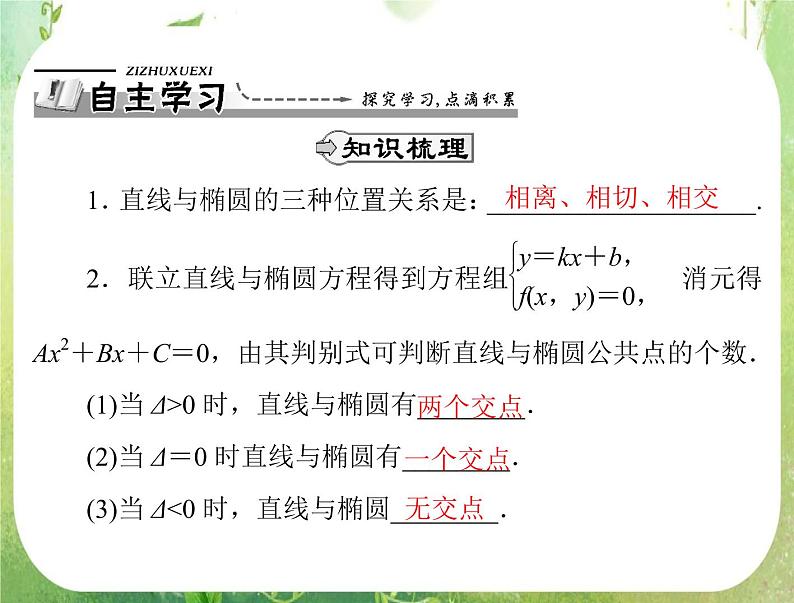 2012高二数学例题剖析课件二章 2.2.3 《椭圆习题课》（人教A版选修2-1）第2页
