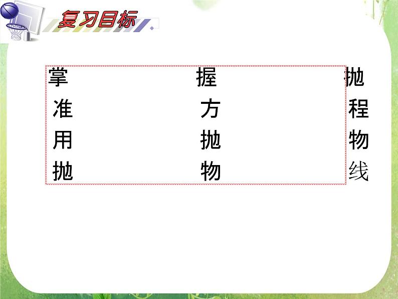2012届高考数学（理科）一轮复习课件（人教版）第10单元第61讲 抛物线02