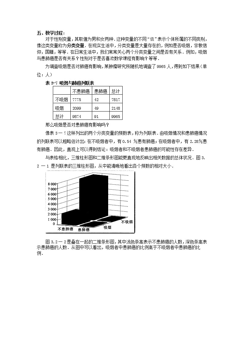 《独立性检验的基本思想及其初步应用》教案1第2页