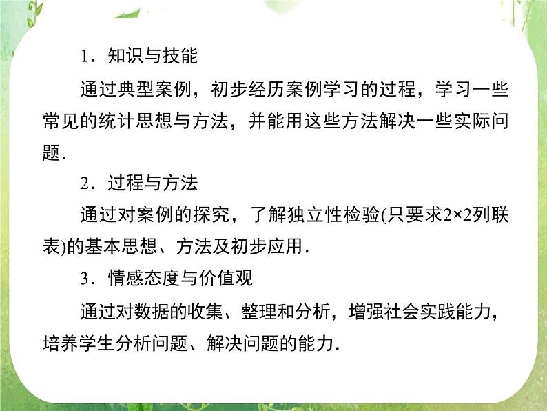 高二新人教A版数学选修1-2同步课件1-2《独立性检验的基本思想及其初步应用》03