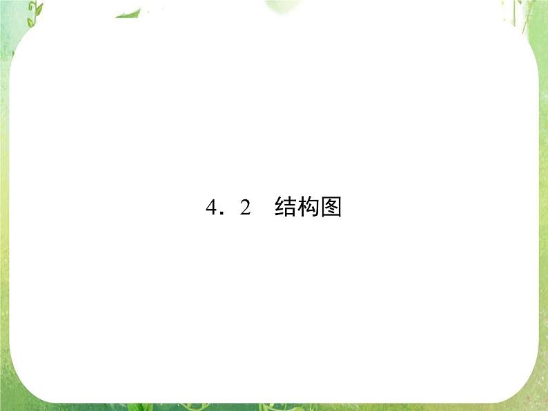 2013高二数学新课程 4.1《结构图》课件（新人教A版选修2-1）第1页