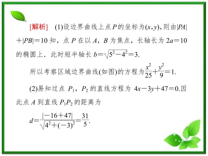 2013版高二数学（人教B版）选修2-1课件2-2-3《椭圆》习题课07