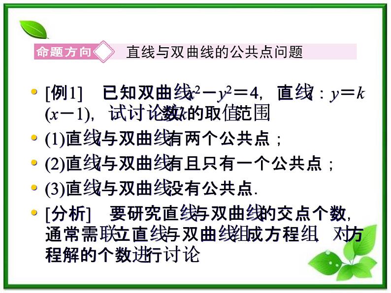 高一数学《第二章 圆锥曲线与方程》课件（人教B版2-1）2-3-3双曲线习题课  47张05