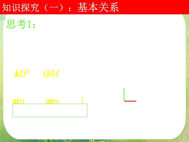 高一数学《1.2.2同角三角函数的基本关系》课件2新课程（新课标人教A版）必修四05