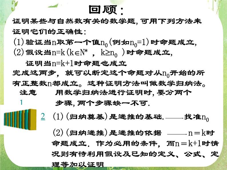 2013高二数学新课程 2.3.2《数学归纳法的应用》课件3（新人教A版选修2-2）第3页