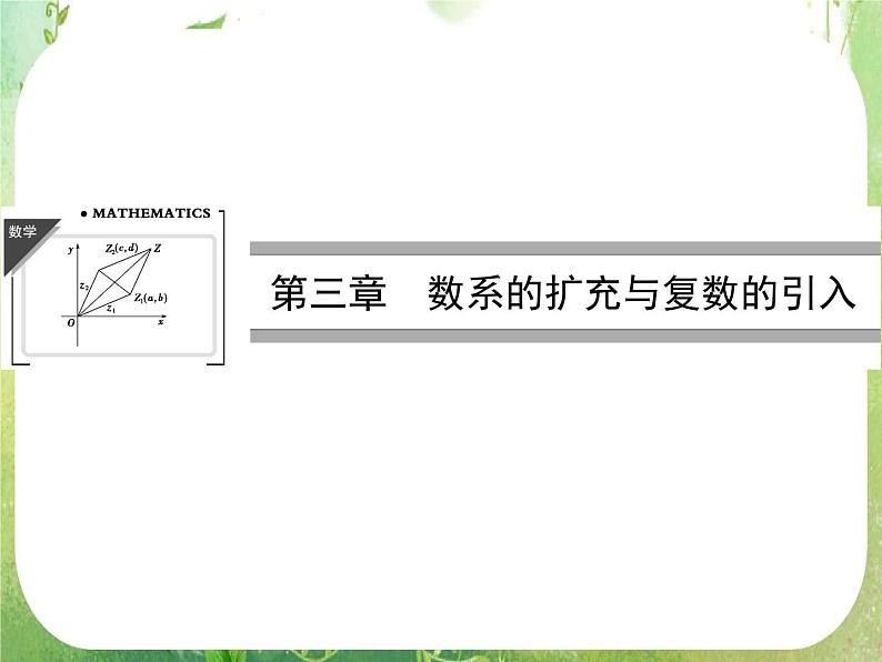 2013高二数学新课程 3.1.1《数系的扩充和复数的概念》课件（新人教A版选修2-2）01