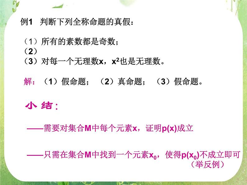 数学：1.4《全称量词与存在量词》课件二（新人教A版选修2-1）第4页