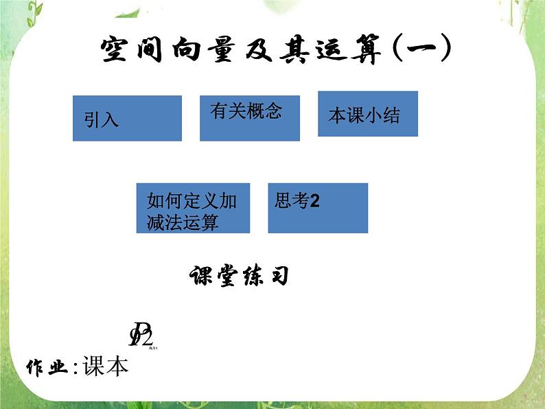 《空间向量及其运算-加减运算》课件13（13张PPT）（人教A版选修2-1）第3页