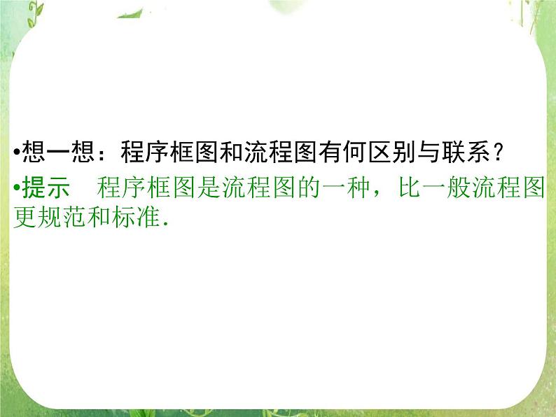 2013高二数学新课程 4.1《流程图》课件（新人教A版选修2-1）05