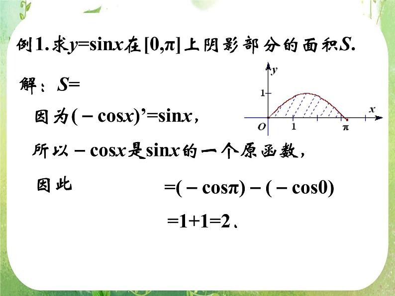2013高二数学新课程 1.6《微积分基本定理》课件4（新人教A版选修2-2）07