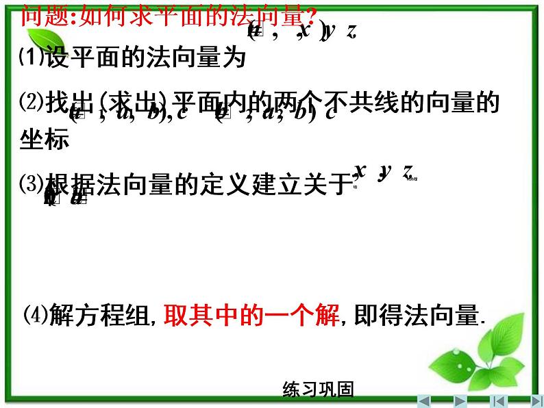 数学：3.2《空间向量在立体几何中的应用》课件（7）（新人教B版选修2-1）04