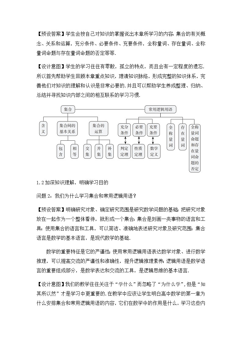 1.6集合与简易逻辑复习教学设计02