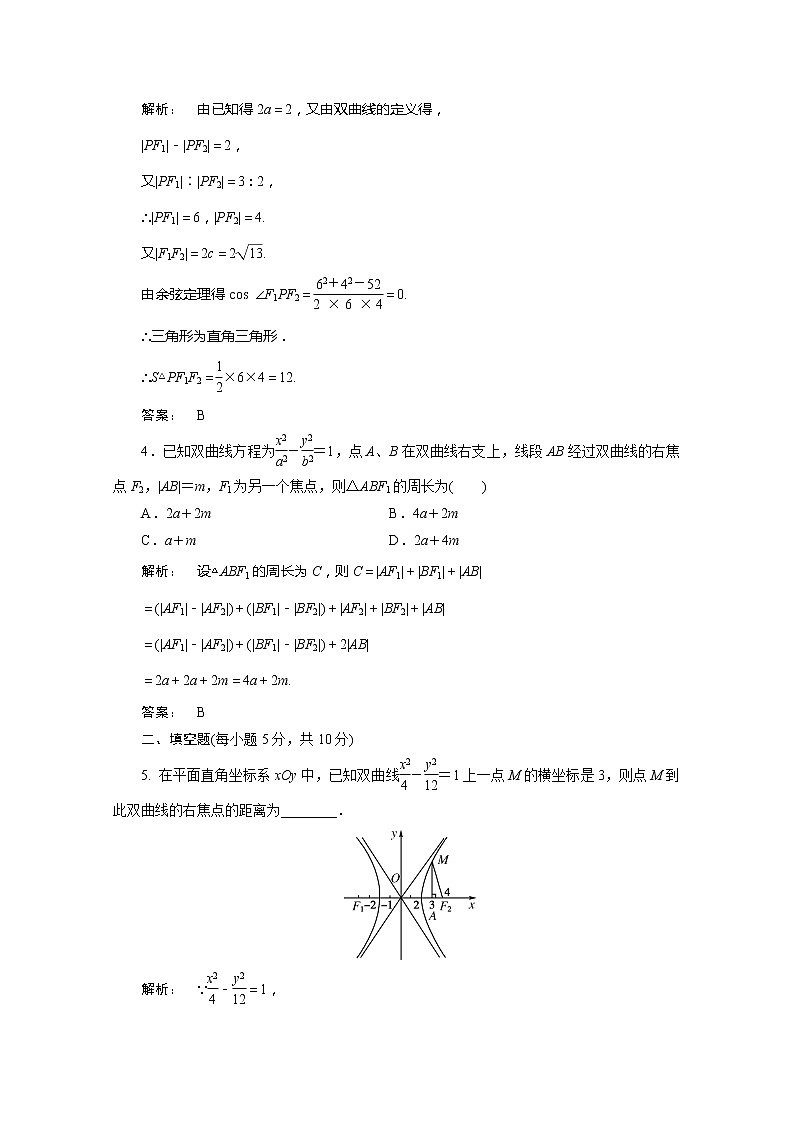 2012新课标同步导学数学（人教A）选修2-1：2.3.1 课后练习第2页