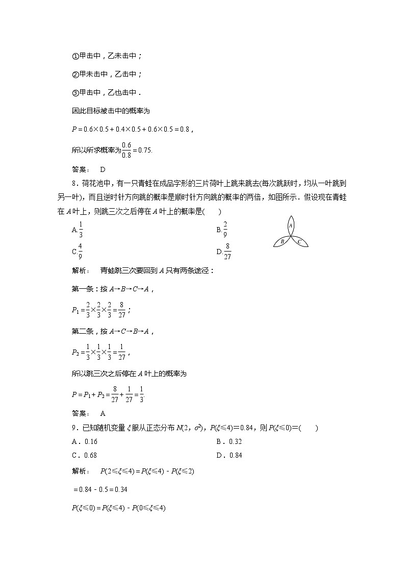 2012新课标同步导学数学（人教A）选修2-3：质量检测1 课后练习第3页