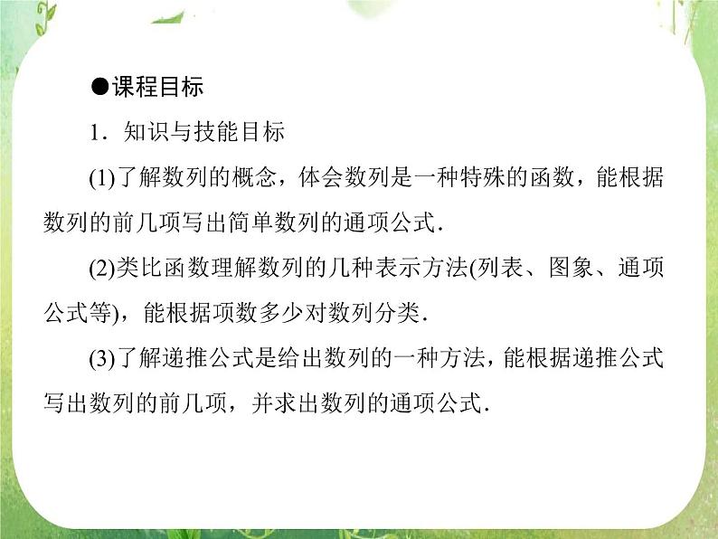 高二数学课件 2-1《数列的概念与简单表示法》 新人教A版必修503