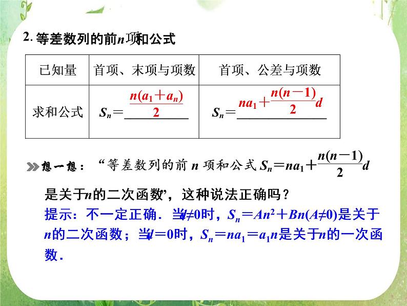 高二新课程数学2.3《等差数列的前n项和》第1课时课件（新人教A版）必修五第3页