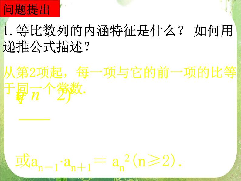 数学：2.5《等比数列的前n项和》课件（3课时）（新人教A版必修5）02