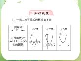 【把握高考】2013高三数学最新专题课件 第六章 6.3《一元二次不等式及其解法》人教版必修5