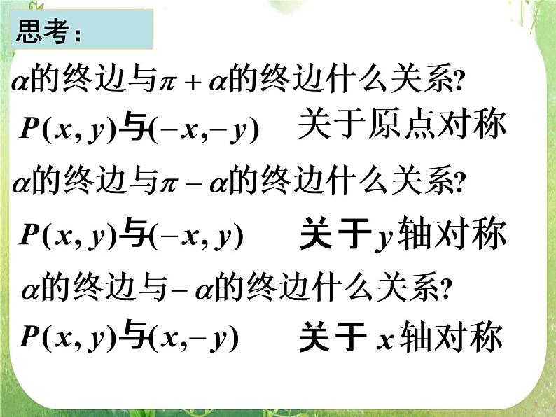 山东省冠县武训高中数学《1.3三角函数的诱导公式》课件 新人教A版必修4第4页