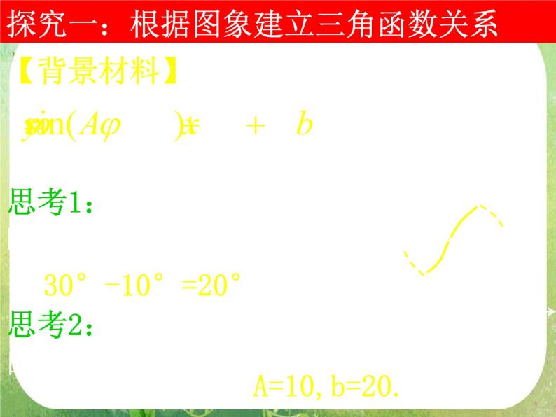 河南省洛阳市第二外国语学校高中数学新人教A版必修四课件：1.6-1三角函数模型的简单应用04