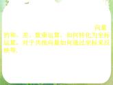 河南省洛阳市第二外国语学校高中数学新人教A版必修四课件：2.3.3-4平面向量的基本定理及坐标表示