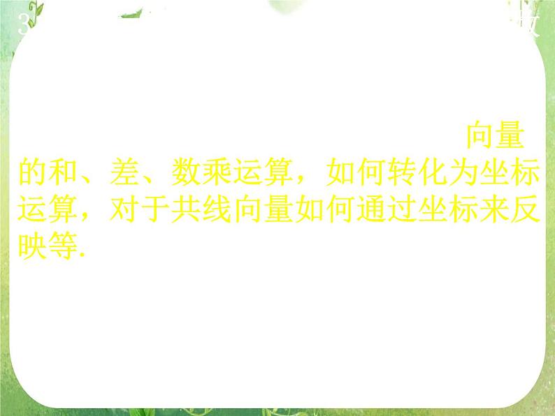 河南省洛阳市第二外国语学校高中数学新人教A版必修四课件：2.3.3-4平面向量的基本定理及坐标表示第3页