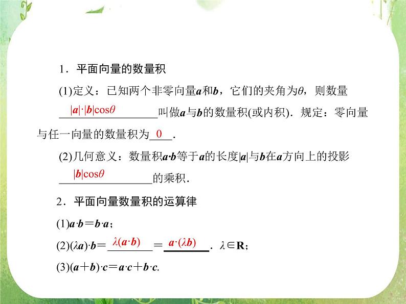 2013高三数学一轮复习延伸探究课件（理）.4.3.《平面向量的数量积》新人教版必修4第3页