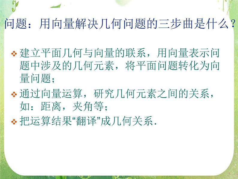 山东省冠县武训高中数学《2.5平面向量应用举例二》课件 新人教A版必修4第4页