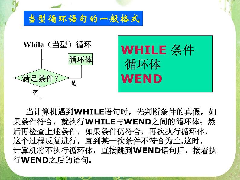河南省平顶山市第三高级中学高一数学 1.2.3《循环语句》课件（新人教A版必修3）07