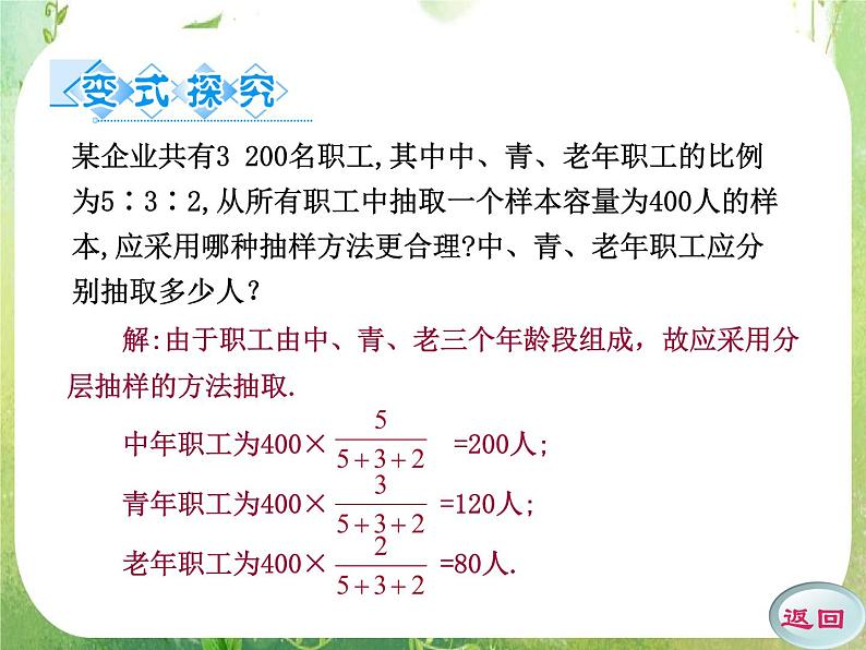 数学：2.3《分层抽样》课件（新人教A版必修）08