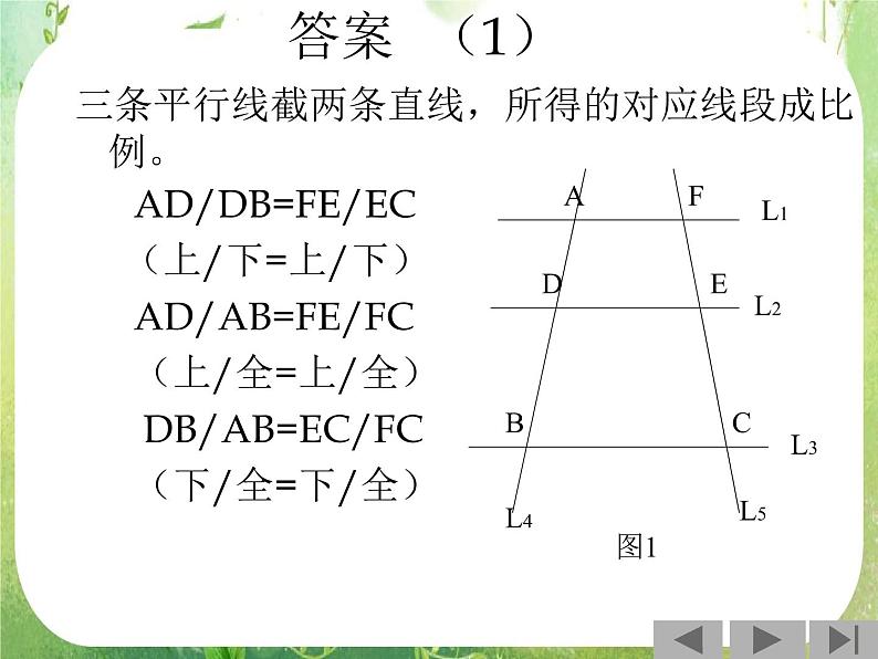 《平行线分线段成比例》课件4（19张PPT）第3页