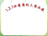 河南省平顶山市第三高级中学高一数学 1.2.1《任意角的三角函数》课件（新人教A版必修4）