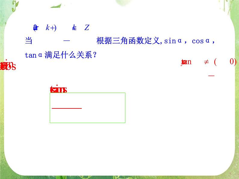 山东省冠县武训高中数学《1.2.2同角三角函数的基本关系》课件 新人教A版必修408
