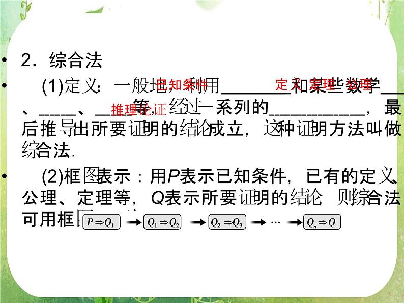 2013高二数学新课程 2.2.1《综合法和分析法》课件（新人教A版选修2-2）04