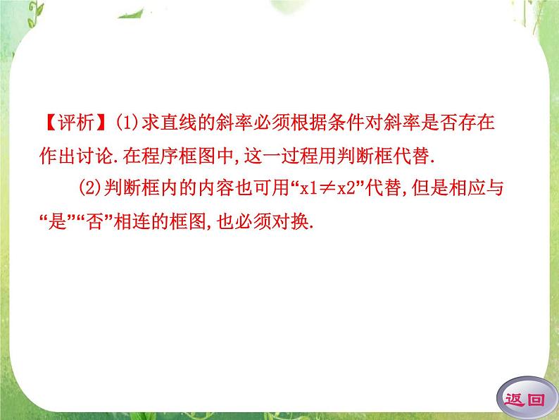 2012高考数学一轮复习（人教A）必修3精品 第一章学案二  程序框图与算法的基本逻辑结构课件PPT08