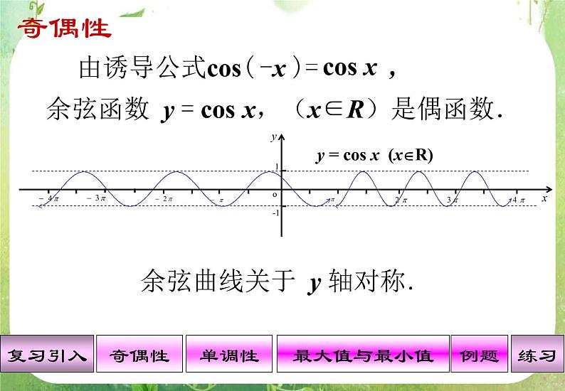 山东省冠县武训高中数学《1.4.2正弦、余弦函数的性质》课件 新人教A版必修405