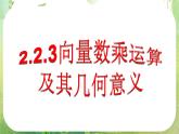 河南省平顶山市第三高级中学高一数学 2.2.3《向量数乘预算》课件（新人教A版必修4）